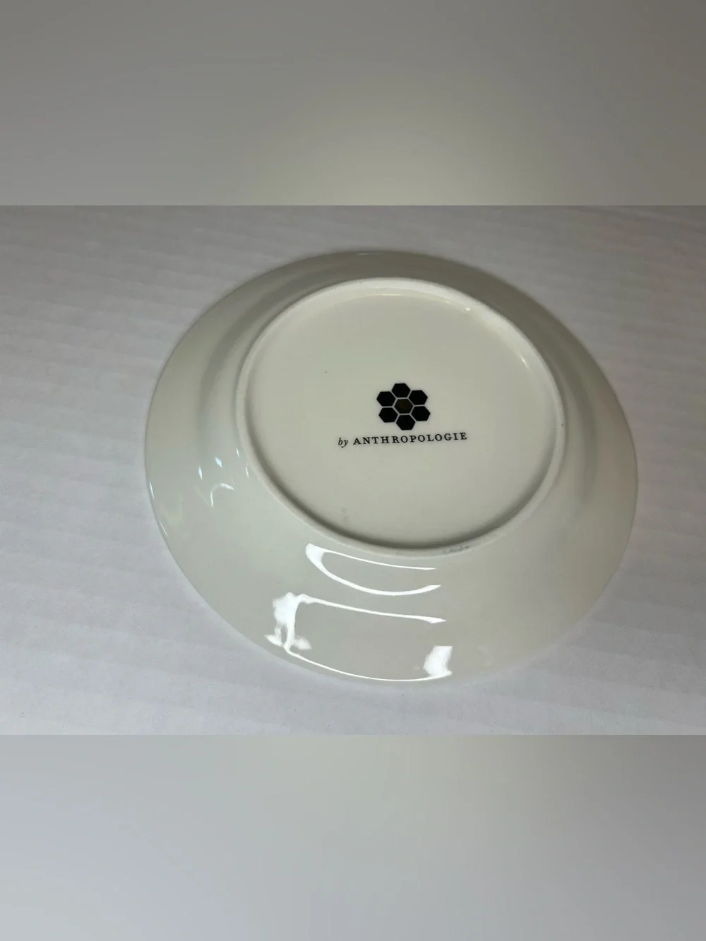 Anthropologie Bistro Tile Stoneware Dessert Bread Plate Paris Bonjour 6.5” plate
